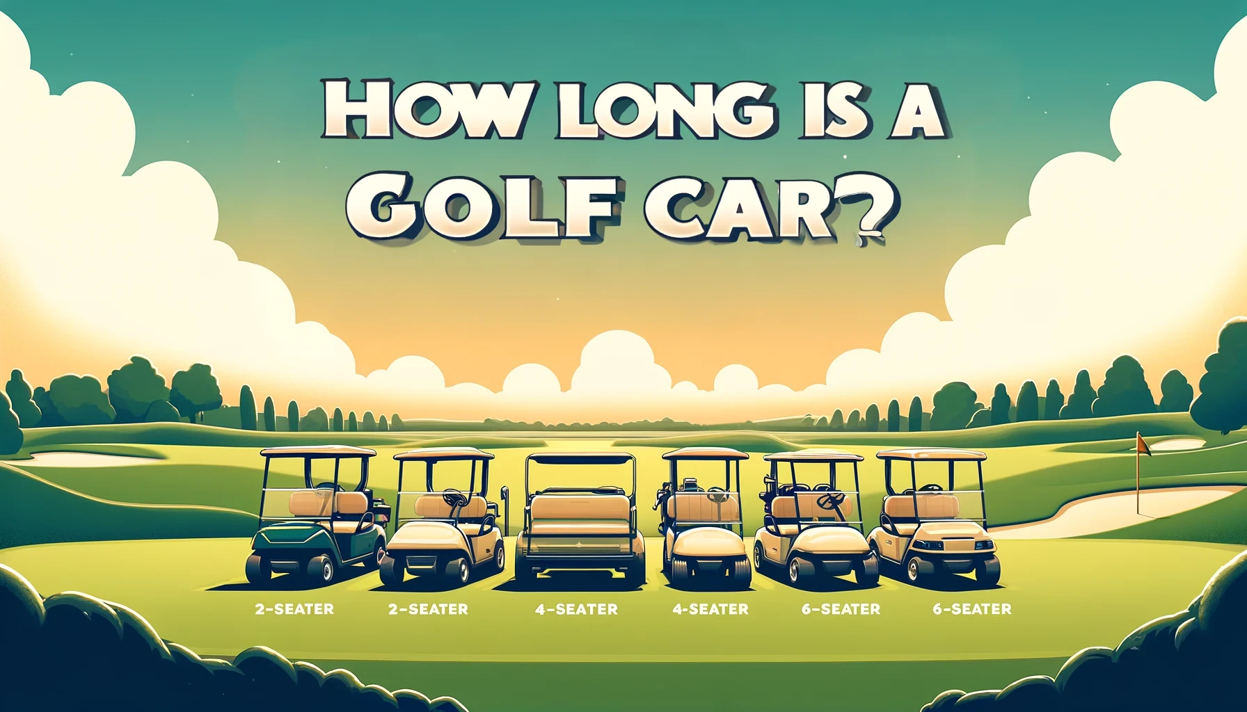 how long is a golf cart