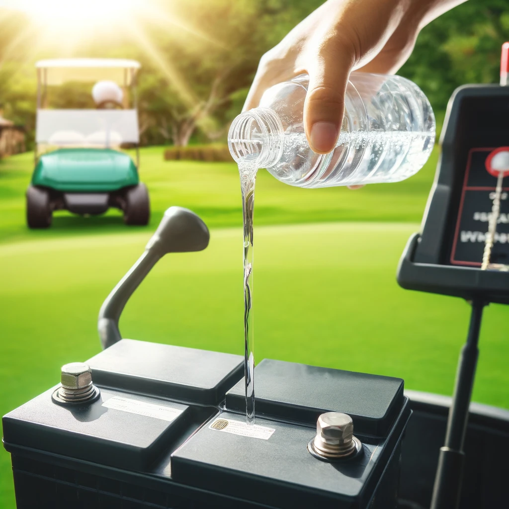 golf cart battery water