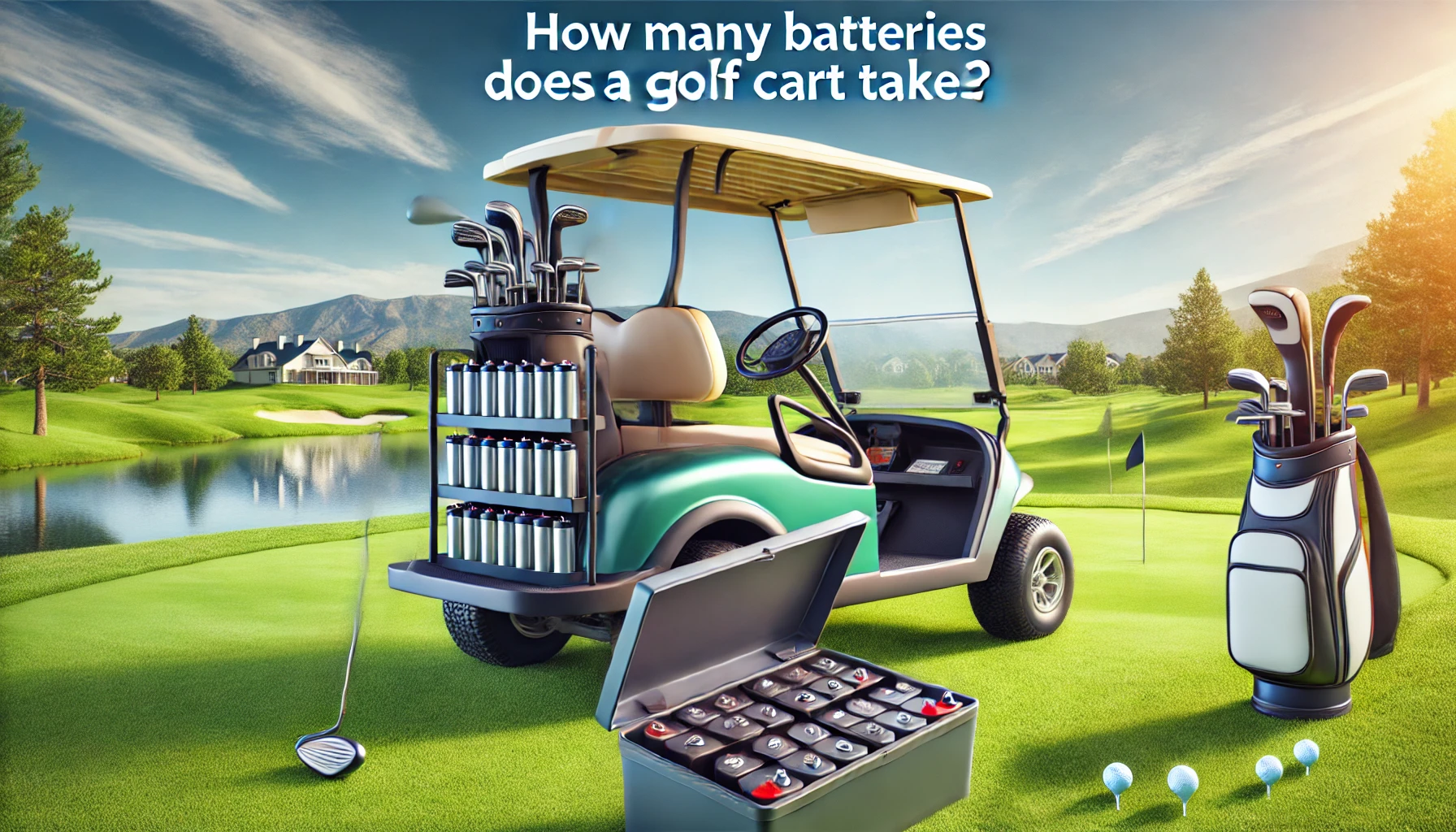 how many batteries does a golf cart take